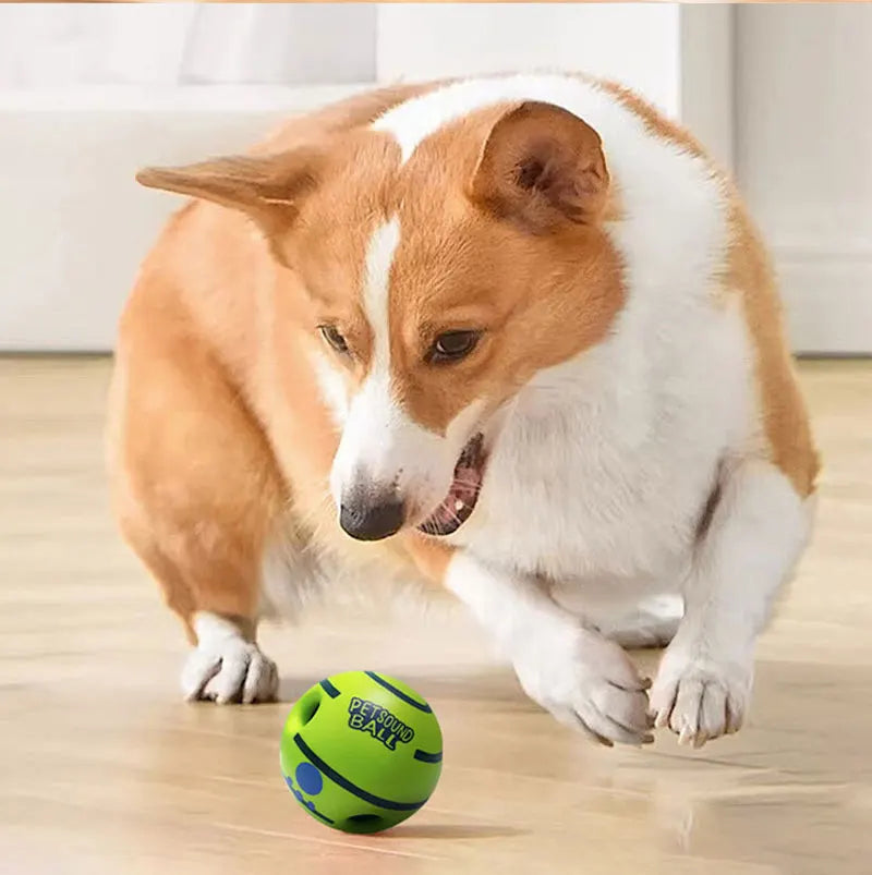 Interactive Squeaky Giggle Ball Toy for Dogs – Fun Sounds, No Batteries Needed