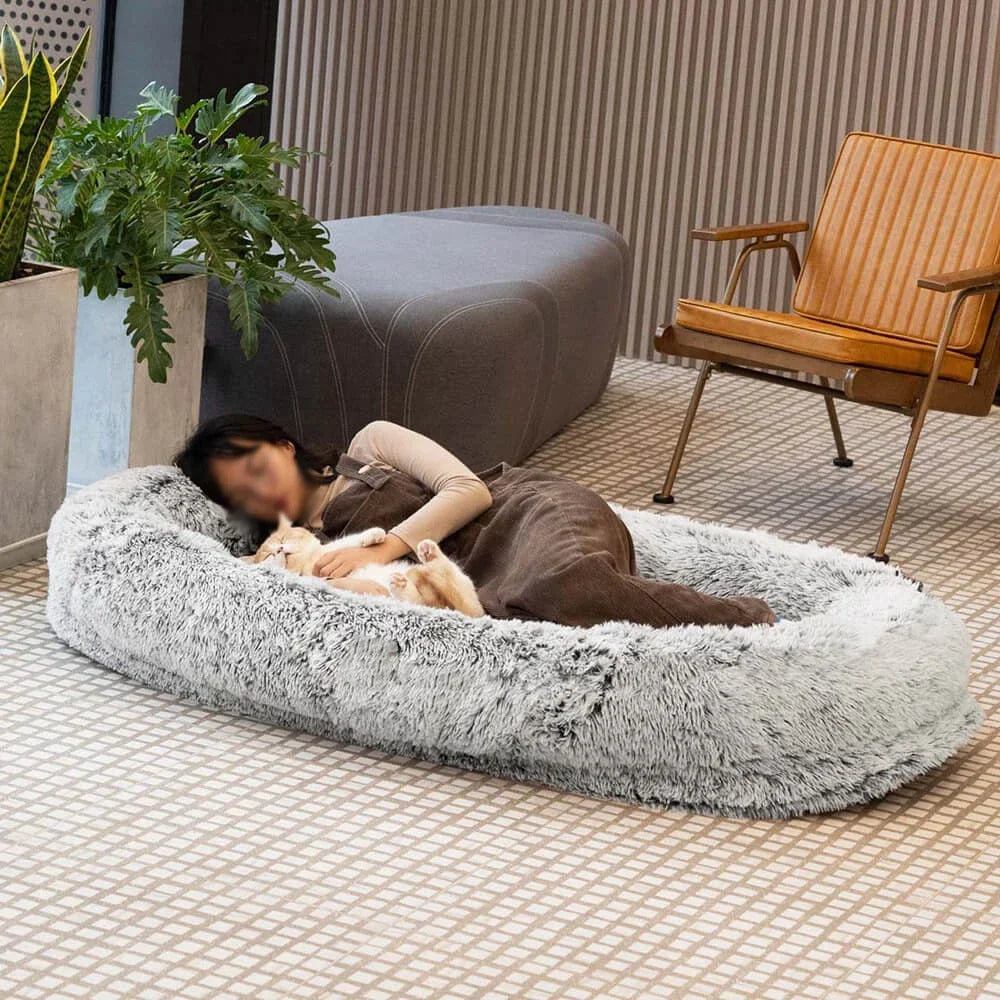 Super Large Plush Dog Sofa Bed – Waterproof, Machine Washable & Ultra-Comfortable
