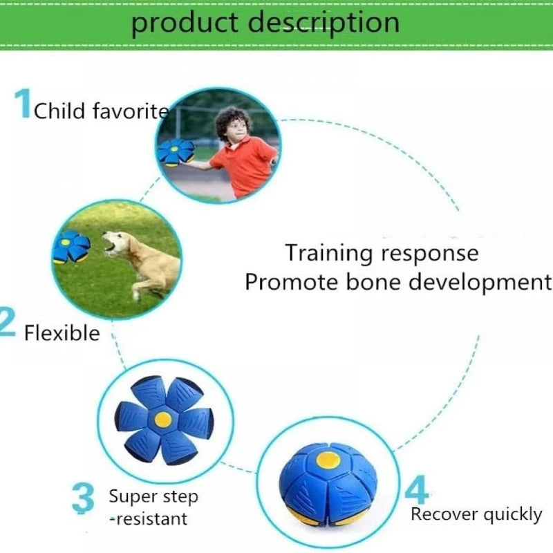 Magic UFO Ball – Flying Disc That Transforms Into a Ball for Interactive Play