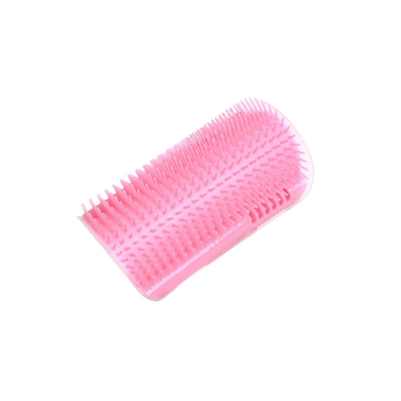 Corner Wall Pet Grooming Brush – Self-Grooming Hair Remover for Cats & Dogs