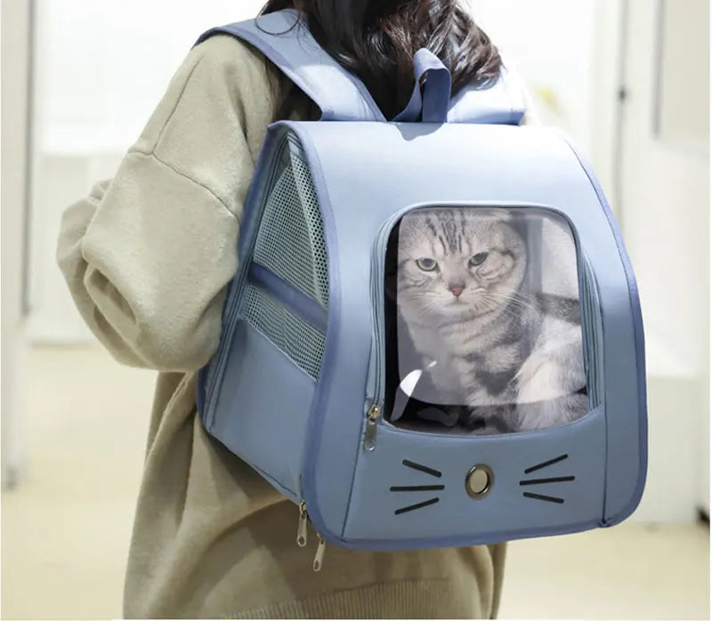 Transparent Portable Cat Carrier Backpack – Travel in Comfort & Style