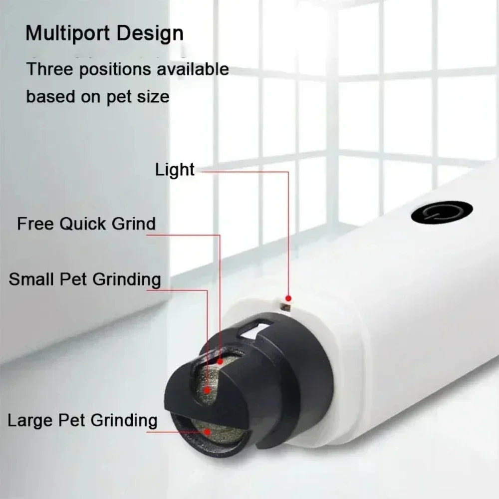 Electric Pet Nail Grinder – Rechargeable Nail Clipper for Dogs & Cats