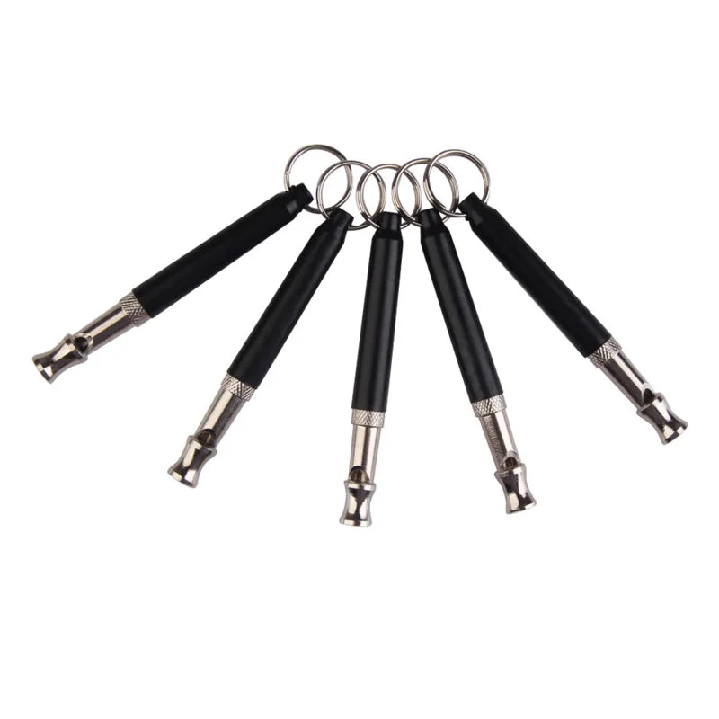 High-Frequency Dog Whistle – Stainless Steel Training Tool with Key Ring