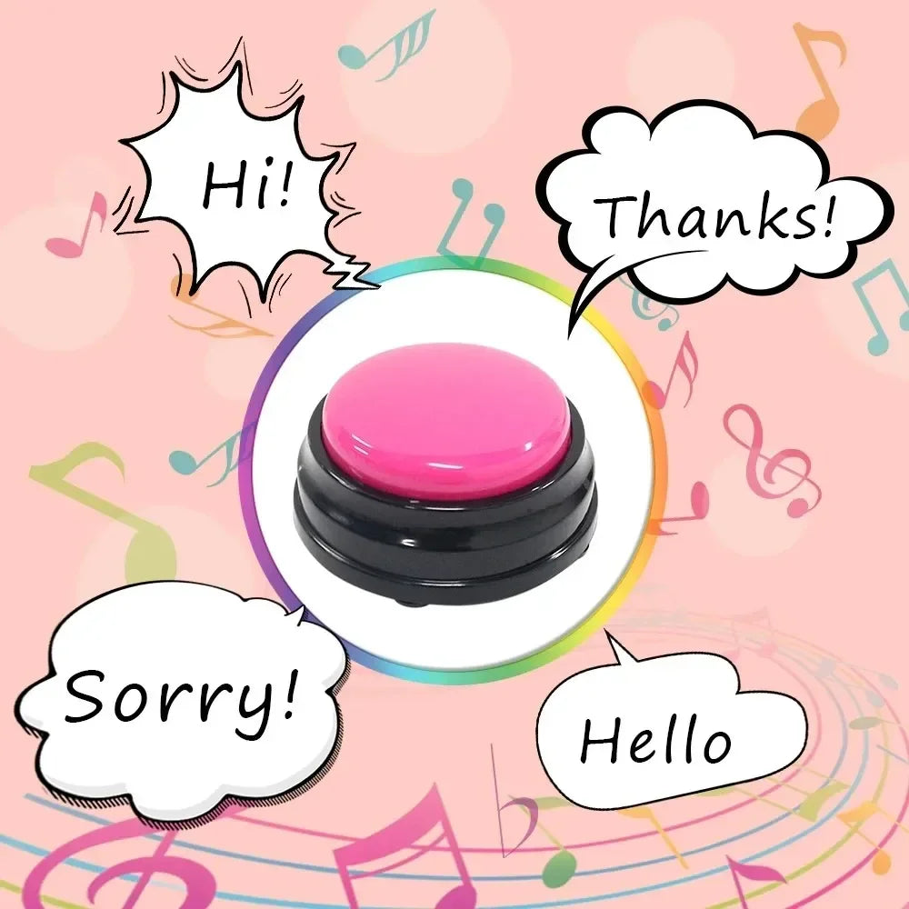 Dog Communication Buttons – Voice Recording Buzzer for Pet Training