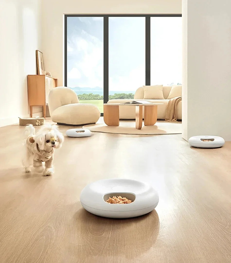 6-Meal Smart Pet Feeder – App-Controlled, Automatic, & Keeps Food Fresh