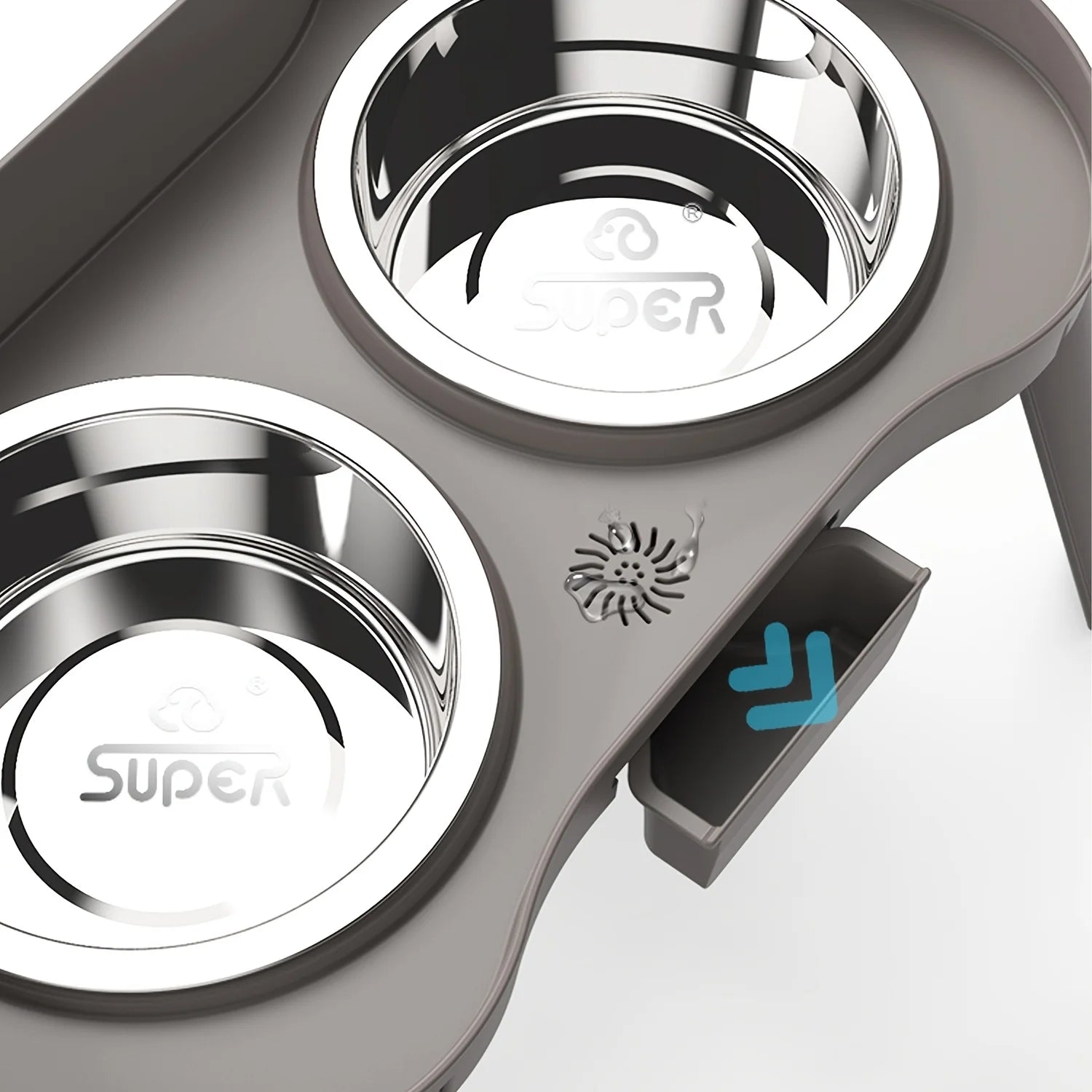 Elevated Pet Feeding Table with Dual Bowls – Comfortable & Spill-Resistant