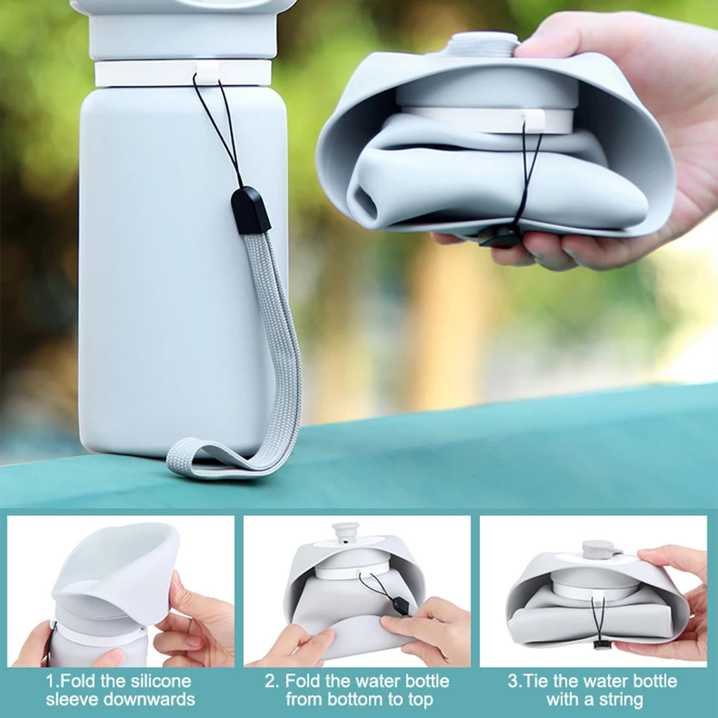 Collapsible Pet Water Bottle for On-the-Go Hydration