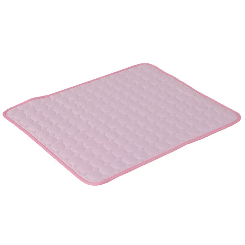 Self-Cooling Dog Mat for Summer – Washable Ice Silk Pad for Dogs