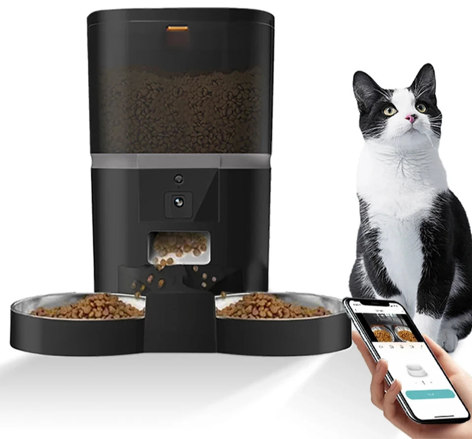4L Automatic Pet Food Dispenser with Camera and App Control