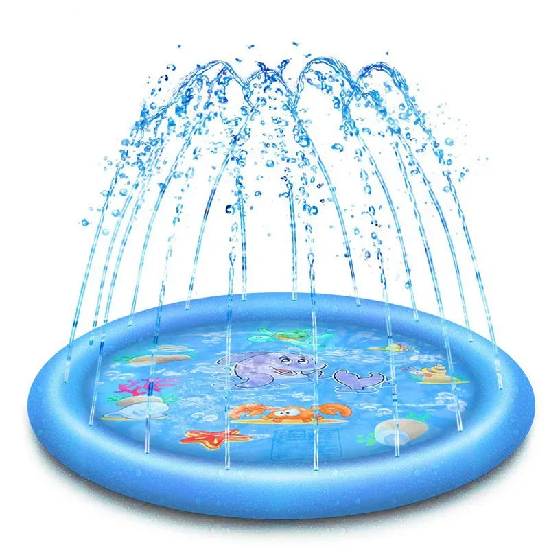 Interactive Summer Sprinkler Pad for Dogs – Inflatable Cooling Water Mat for Outdoor Fun