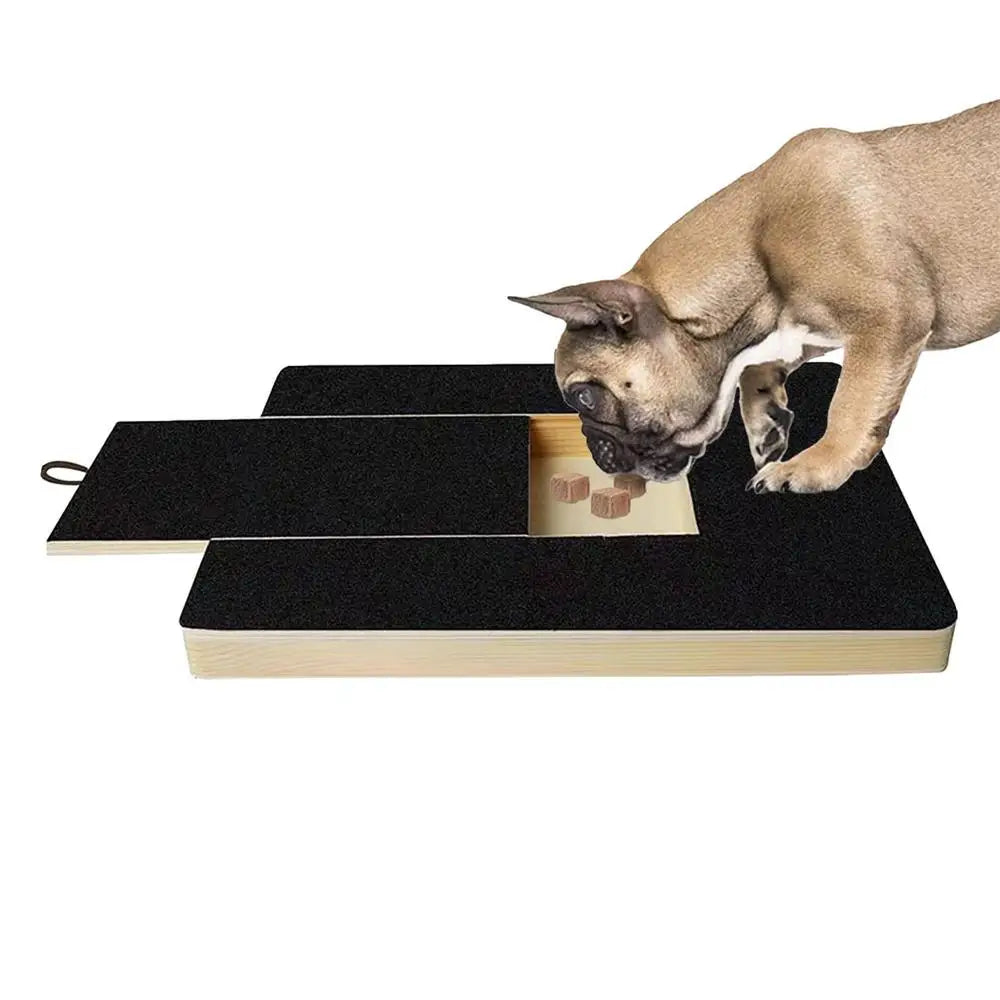 Dog Nail Scratchboard – Adjustable Wooden Nail Filing Board for Safe & Stress-Free Grooming