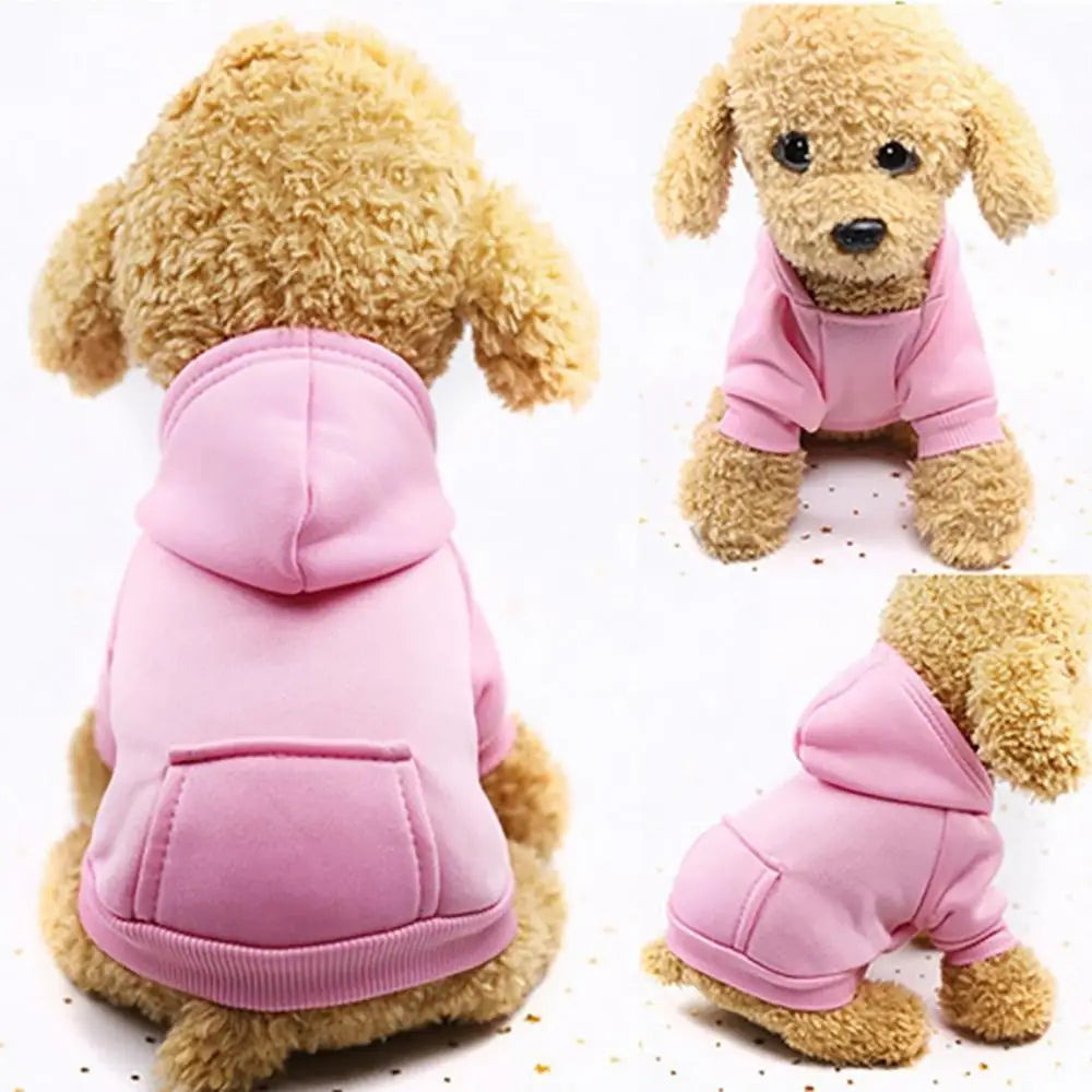 Puppy Pet Hooded Sweatshirt with Pocket for Autumn/Winter