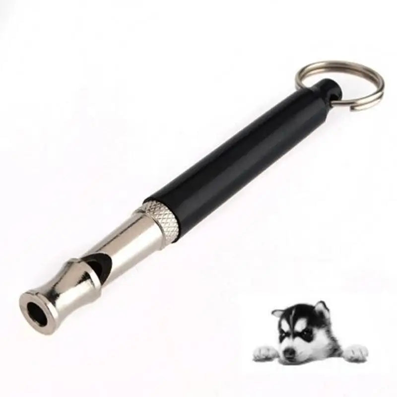 High-Frequency Dog Whistle – Stainless Steel Training Tool with Key Ring