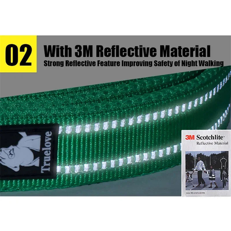 Durable 3M Reflective Dog Leash with Padded Comfort