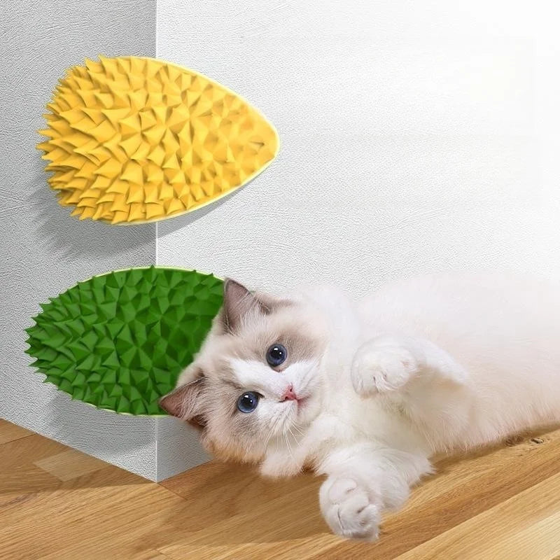 Corner Wall Pet Grooming Brush – Self-Grooming Hair Remover for Cats & Dogs