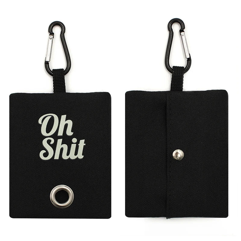 Pet Poop Bag Dispenser with "Oh Shit" Design