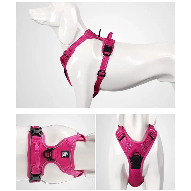 Durable 3M Reflective Dog Vehicle Harness with Secure Fit