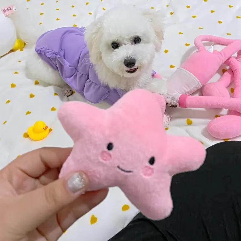 Soft Squeaky Dog Toy – Durable, Bite-Resistant, & Perfect for Small Pets