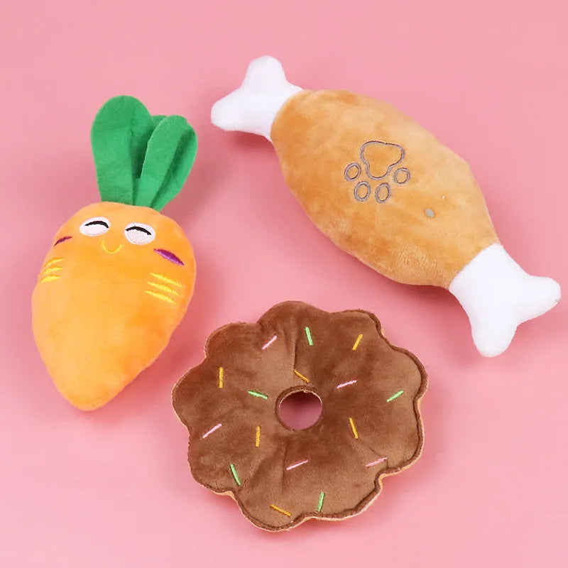Soft Squeaky Dog Toy – Durable, Bite-Resistant, & Perfect for Small Pets
