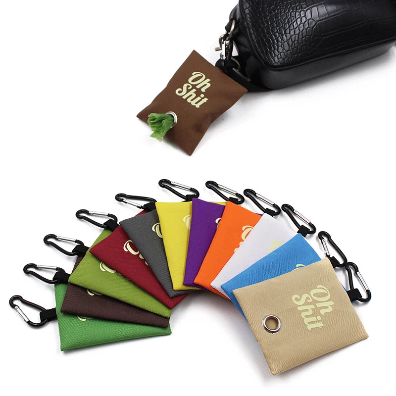 Pet Poop Bag Dispenser with "Oh Shit" Design