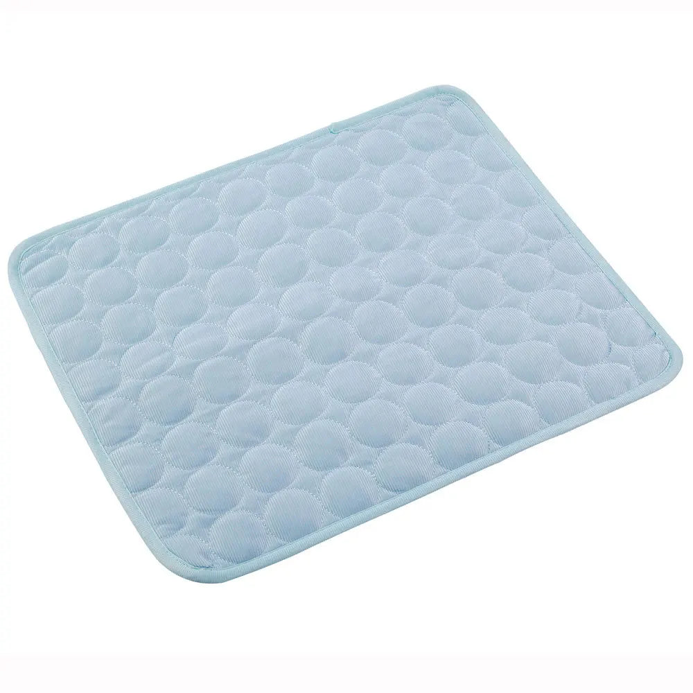 Self-Cooling Dog Mat for Summer – Washable Ice Silk Pad for Dogs