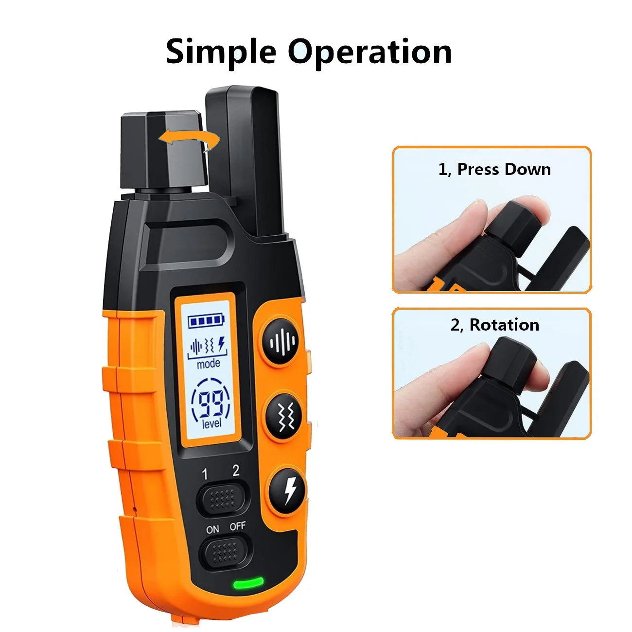 3300FT Dog Training Collar with Remote – Rechargeable & Waterproof E-Collar