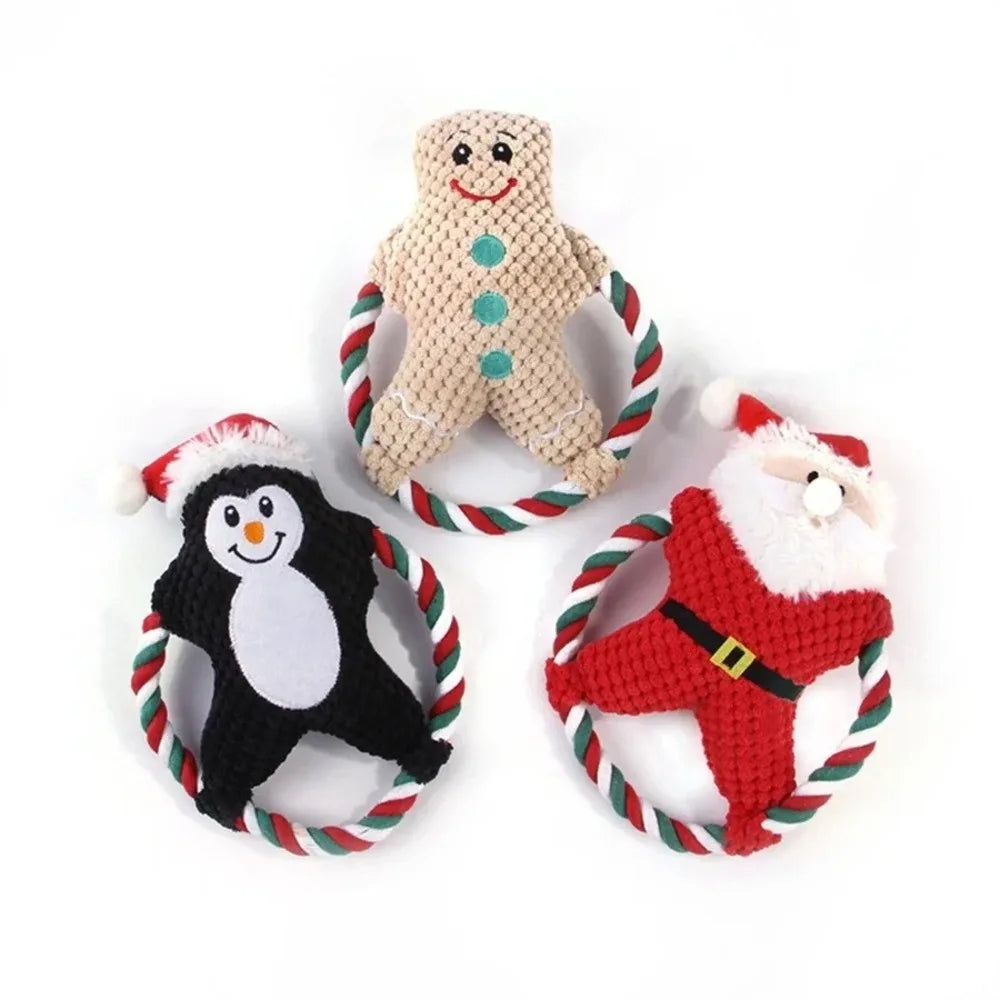 Christmas Plush Chew Toy for Dogs – Fun, Festive, and Interactive
