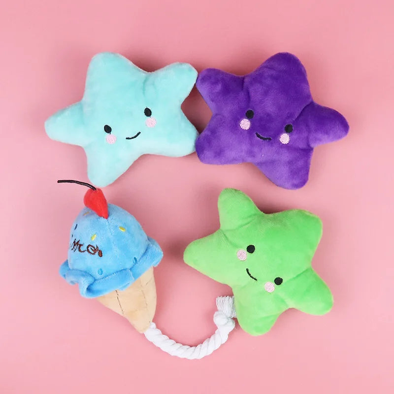 Soft Squeaky Dog Toy – Durable, Bite-Resistant, & Perfect for Small Pets