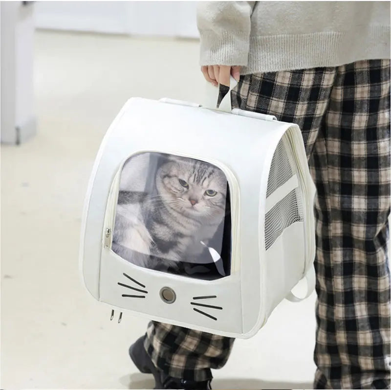 Transparent Portable Cat Carrier Backpack – Travel in Comfort & Style