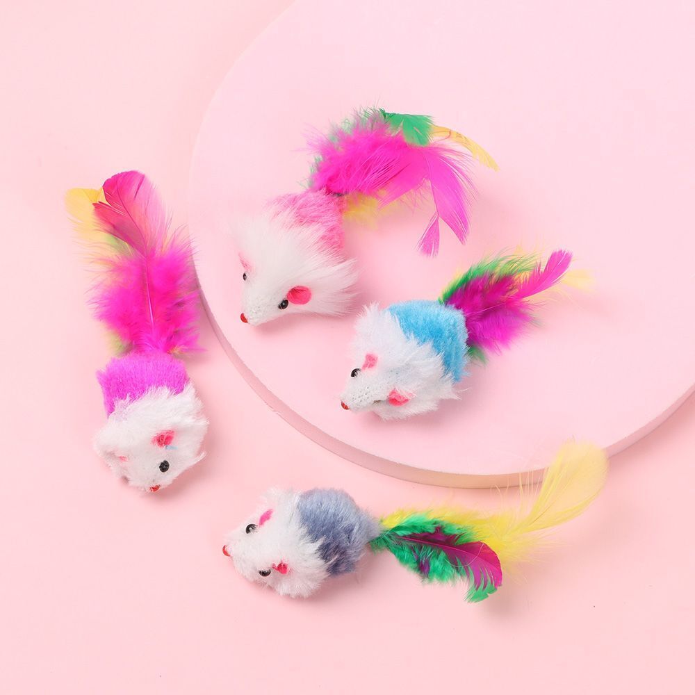 Plush & Feather Cat Toy Sets – Lightweight, Durable, and Entertaining