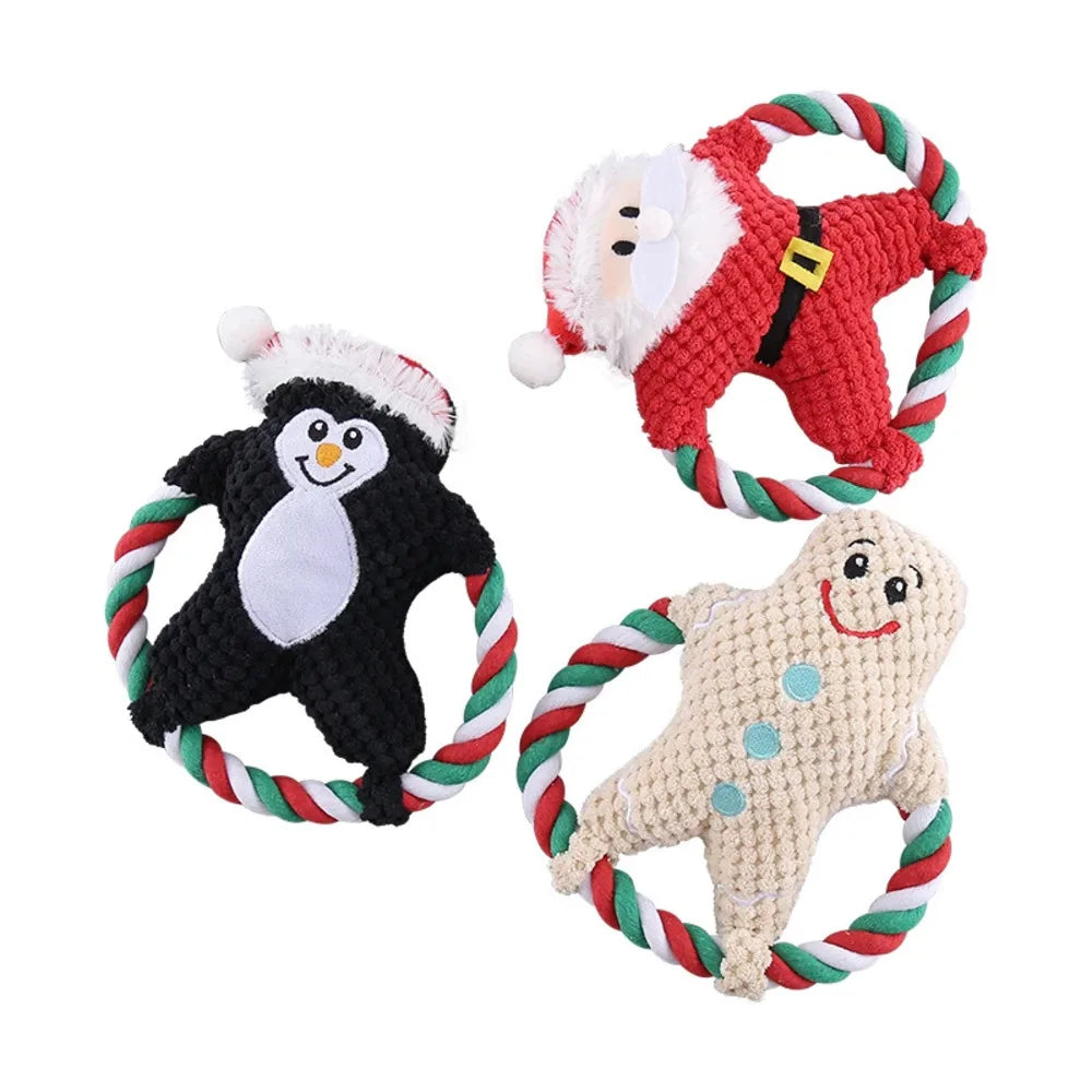 Christmas Plush Chew Toy for Dogs – Fun, Festive, and Interactive