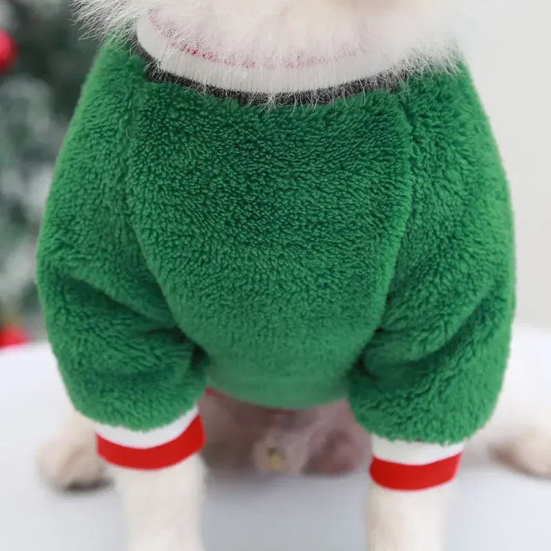 Christmas Pet Costume – Warm and Festive Attire for Small Dogs and Cats