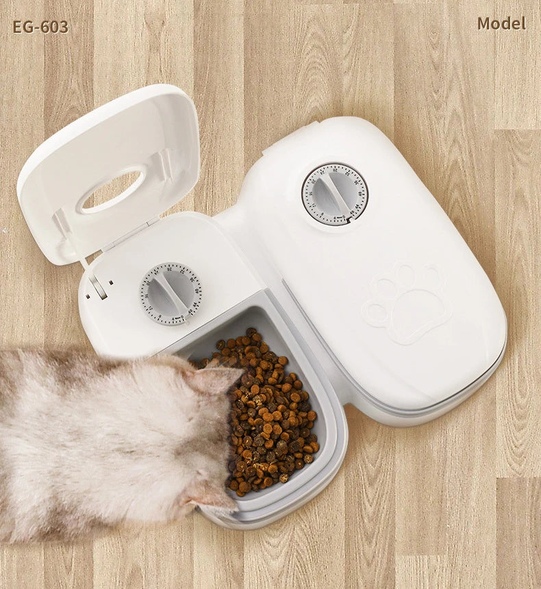 Automatic Pet Feeder with Timer – 350ml Capacity for Wet & Dry Food