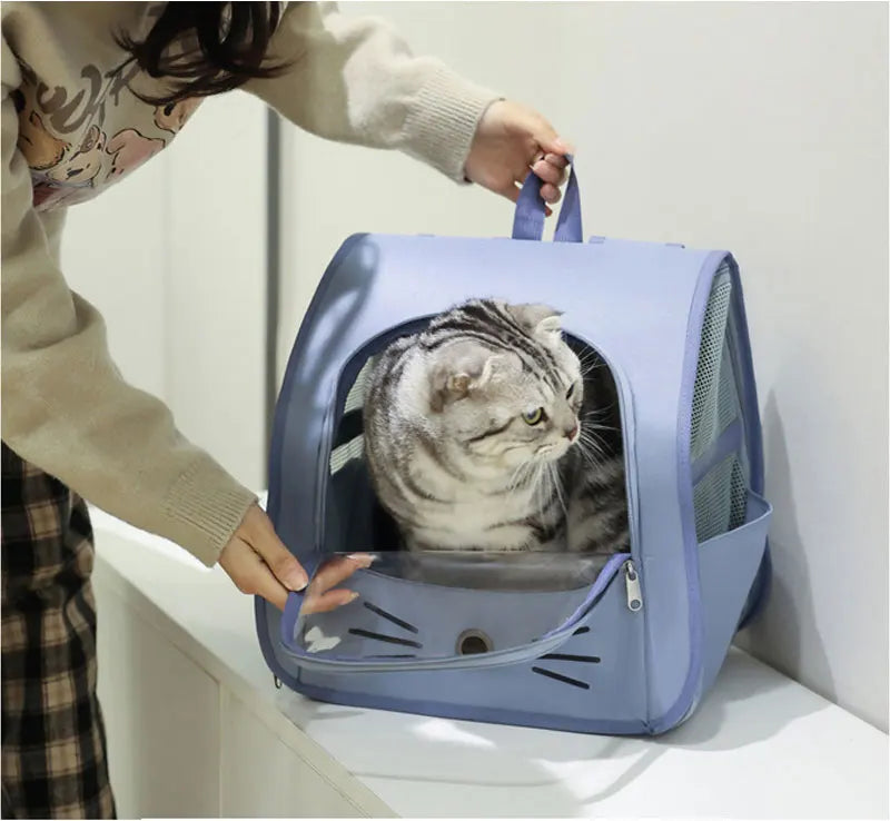 Transparent Portable Cat Carrier Backpack – Travel in Comfort & Style