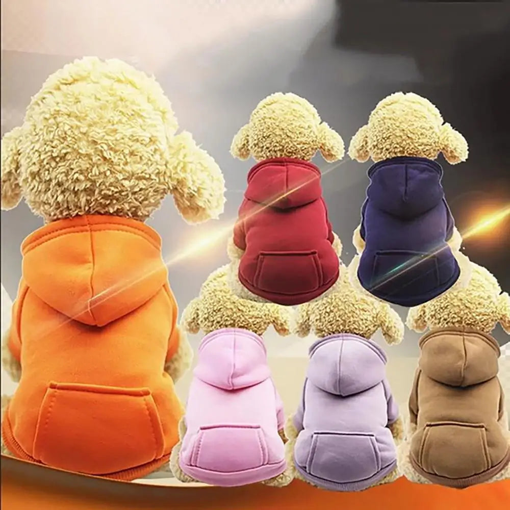 Puppy Pet Hooded Sweatshirt with Pocket for Autumn/Winter