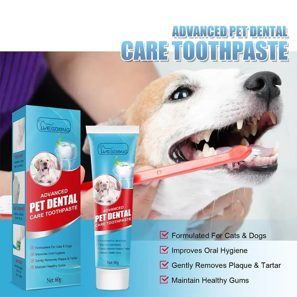 Edible Pet Toothpaste for Cats & Dogs – Fresh Breath & Oral Care without Rinsing