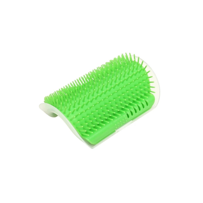 Corner Wall Pet Grooming Brush – Self-Grooming Hair Remover for Cats & Dogs