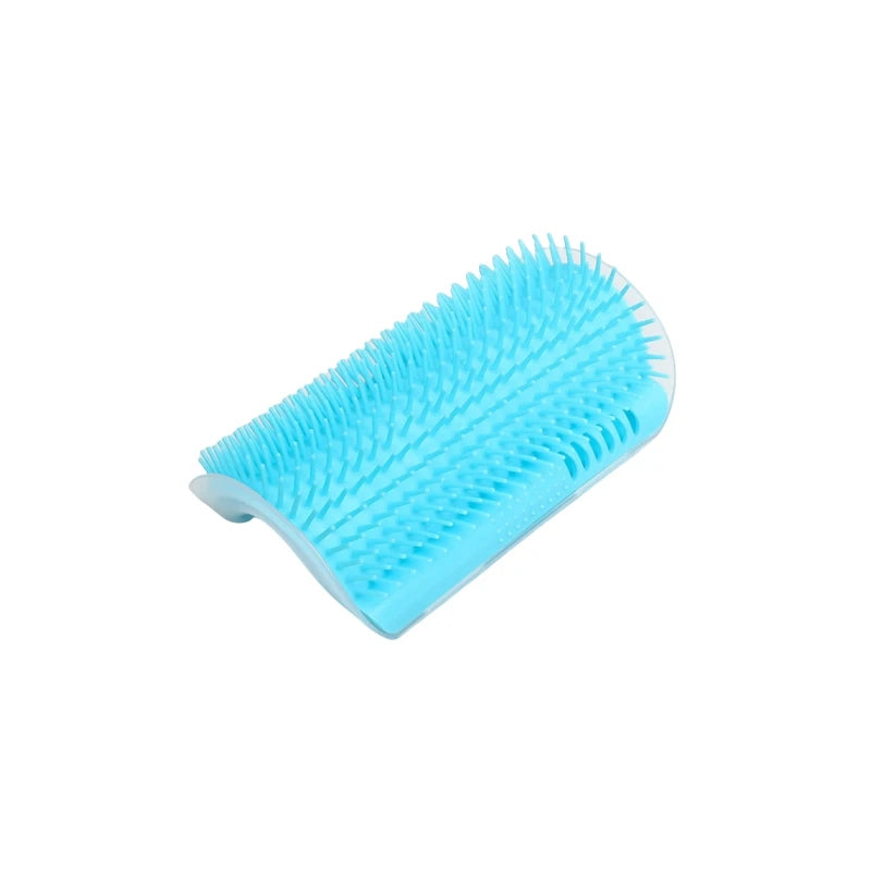 Corner Wall Pet Grooming Brush – Self-Grooming Hair Remover for Cats & Dogs
