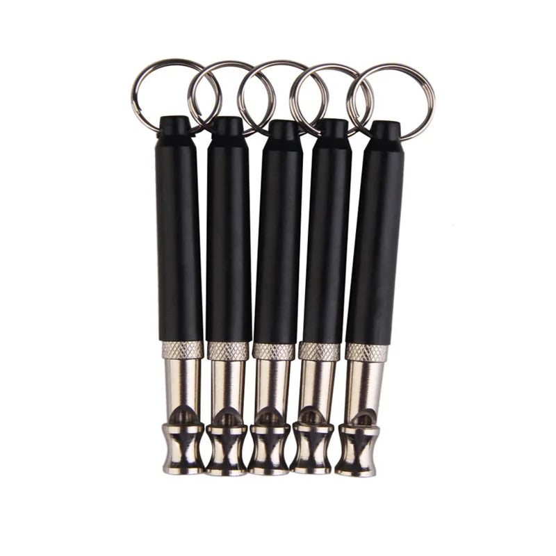 High-Frequency Dog Whistle – Stainless Steel Training Tool with Key Ring