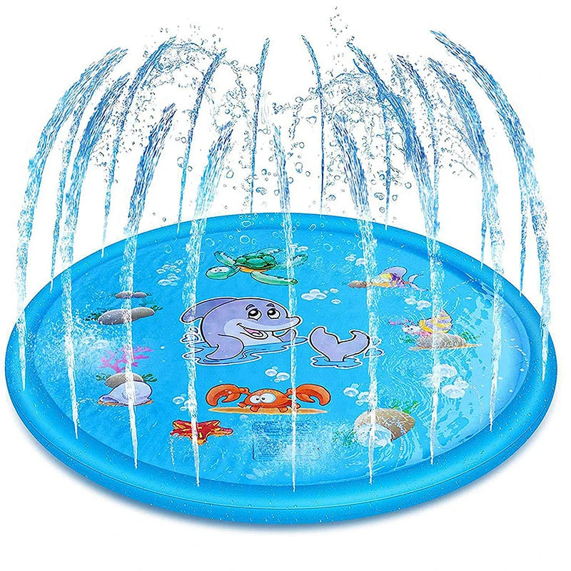 Interactive Summer Sprinkler Pad for Dogs – Inflatable Cooling Water Mat for Outdoor Fun