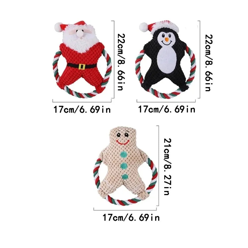 Christmas Plush Chew Toy for Dogs – Fun, Festive, and Interactive