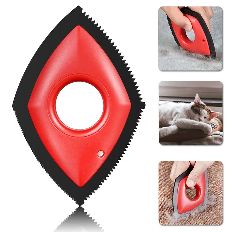 4-Mode Pet Hair Remover Brush – Reusable Tool for Furniture, Carpet & Car Seats