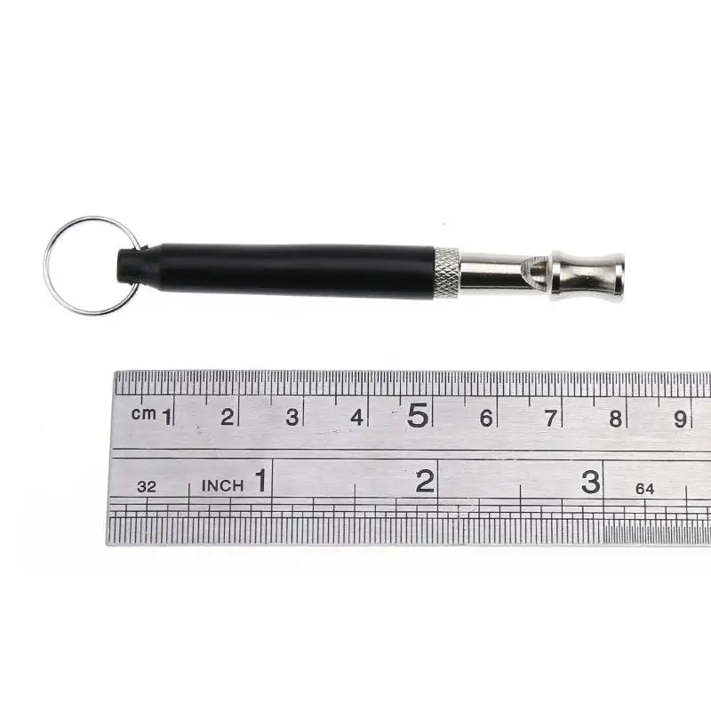 High-Frequency Dog Whistle – Stainless Steel Training Tool with Key Ring