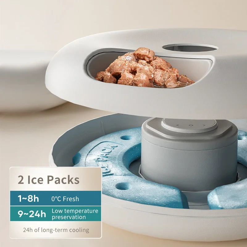 6-Meal Smart Pet Feeder – App-Controlled, Automatic, & Keeps Food Fresh