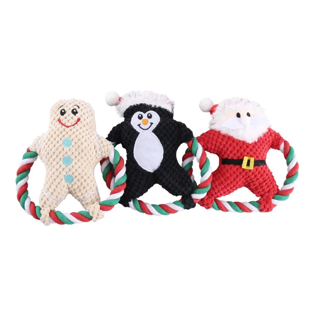 Christmas Plush Chew Toy for Dogs – Fun, Festive, and Interactive