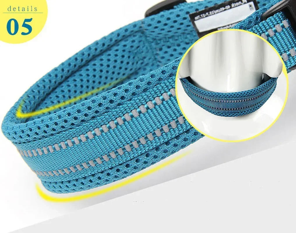 Durable 3M Reflective Dog Collar with Secure Fit