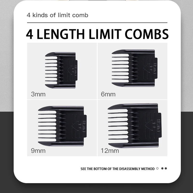 Rechargeable Pet Grooming Clipper Kit – Quiet, Cordless & Adjustable for Dogs and Cats