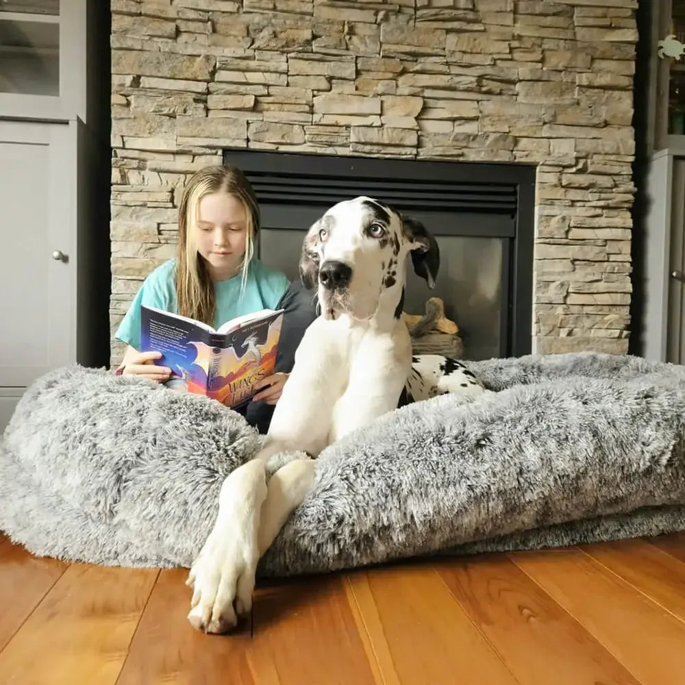 Super Large Plush Dog Sofa Bed – Waterproof, Machine Washable & Ultra-Comfortable