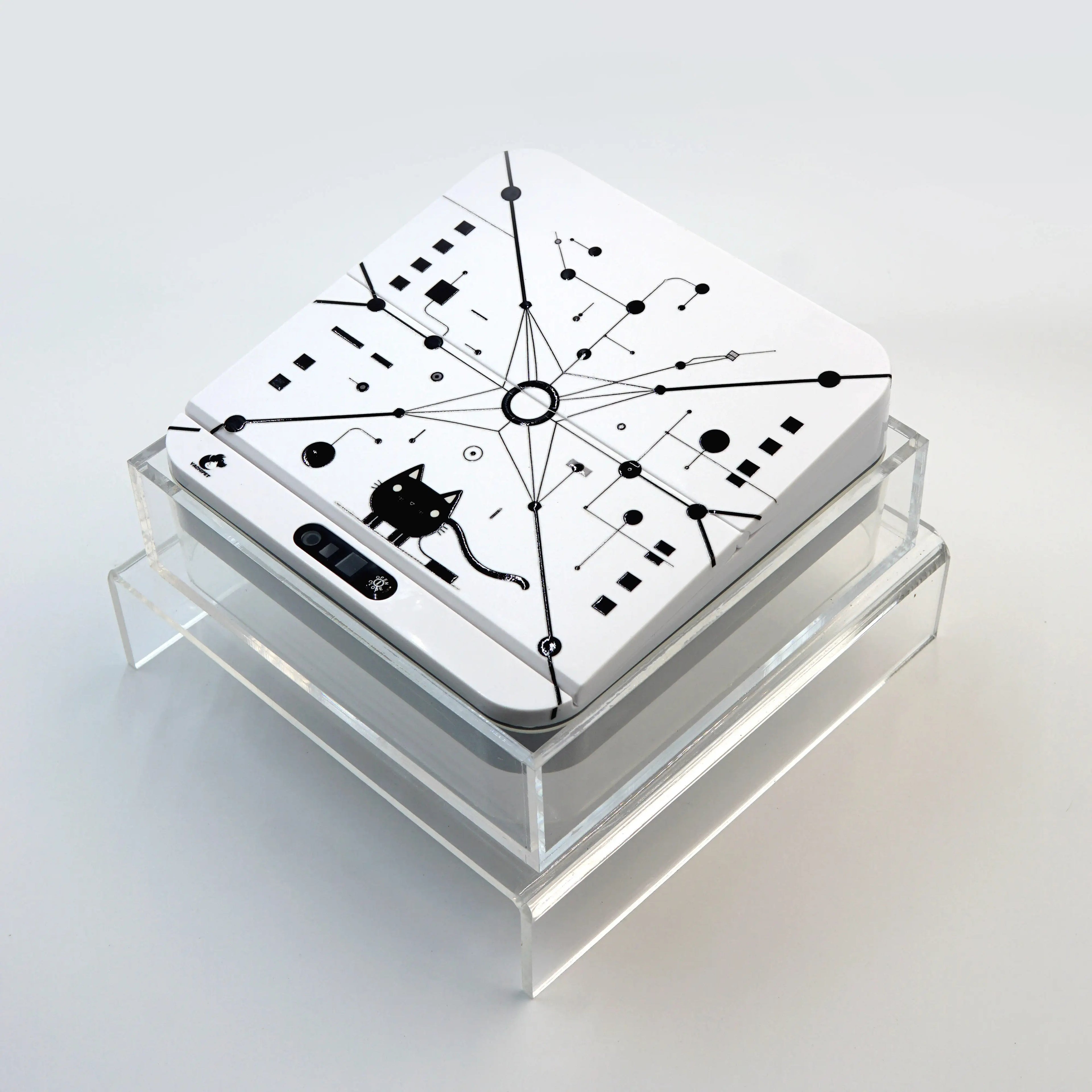 Smart RFID Cat Feeder – Automatic, Rechargeable & Infrared-Sensing