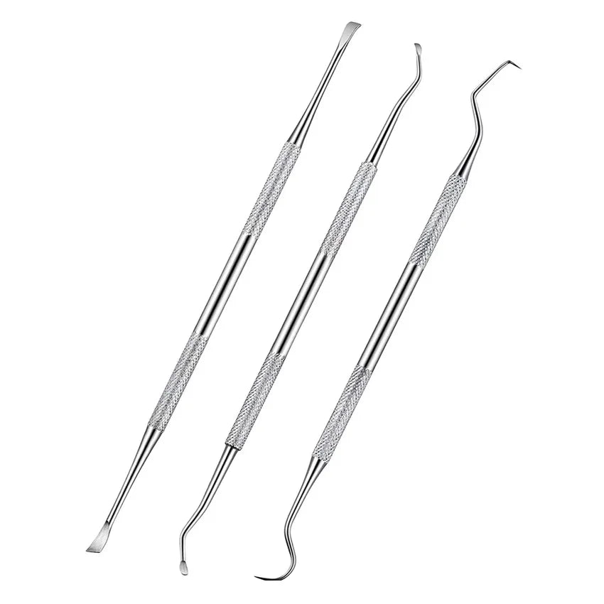 3-Piece Stainless Steel Pet Tooth Cleaning Set – Effective Tartar Removal